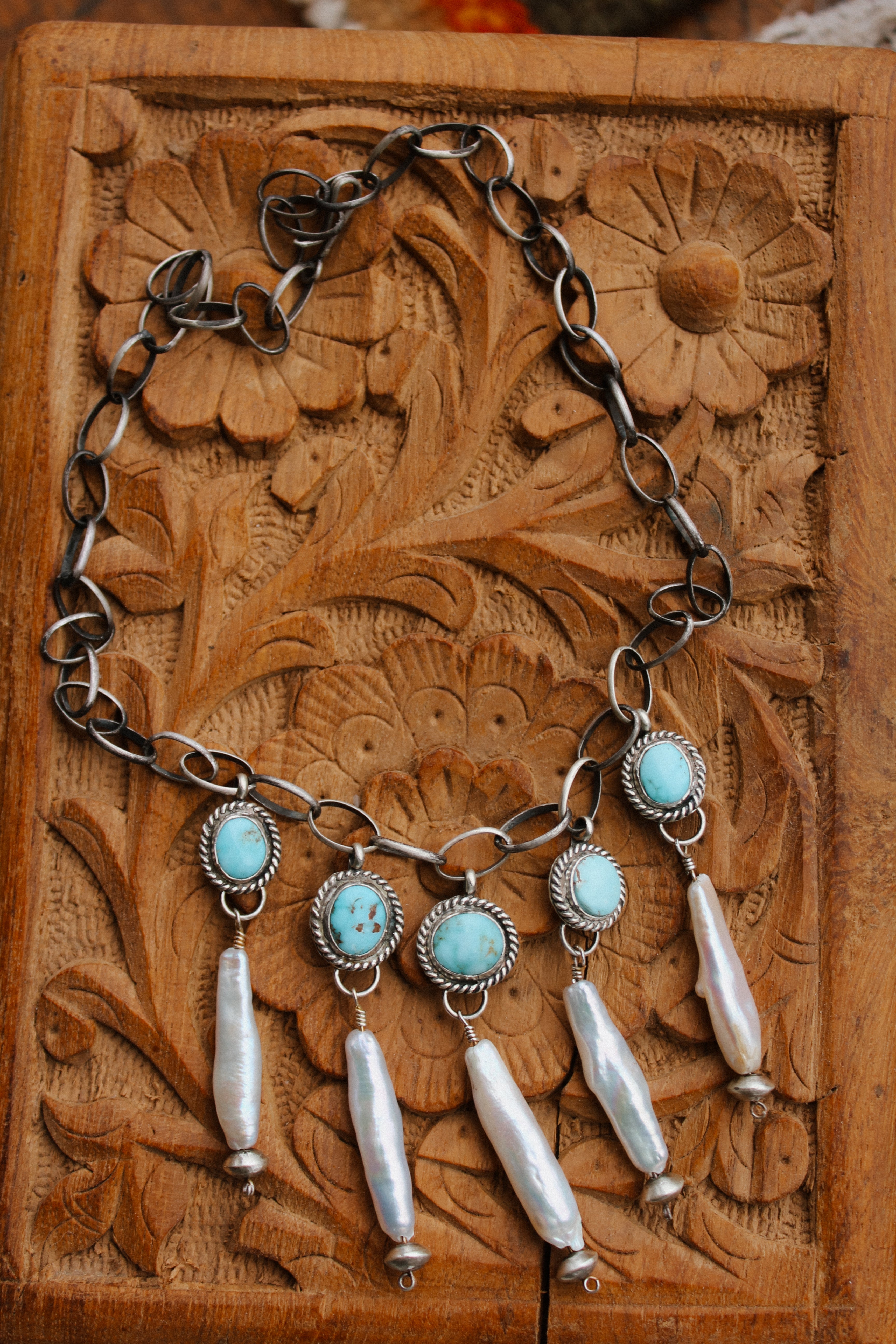 Dry Creek Pearl Drop Necklace (~15”)