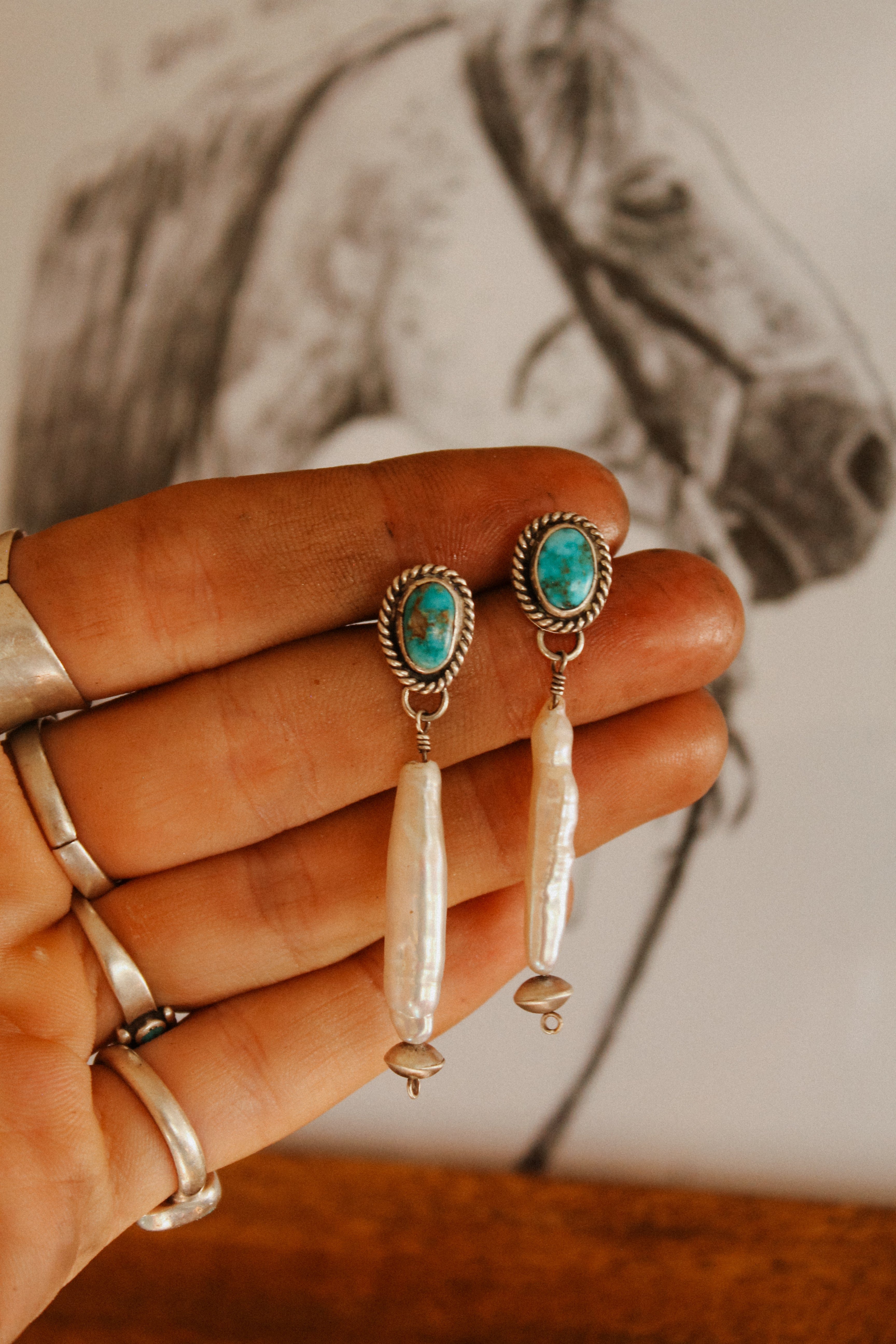 Pearl Drop Earrings