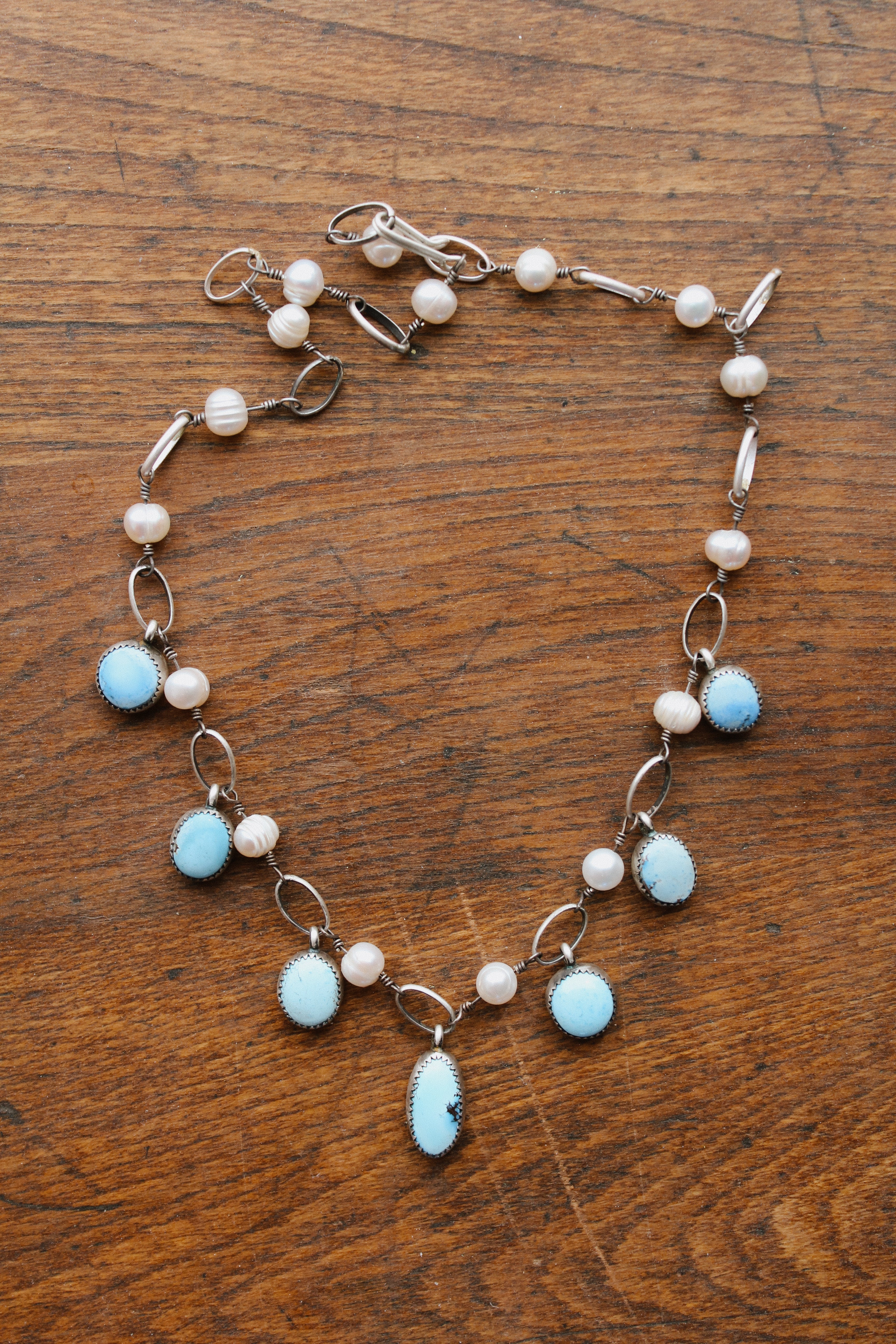 Golden Hills Pearl Charm Necklaces (16”)