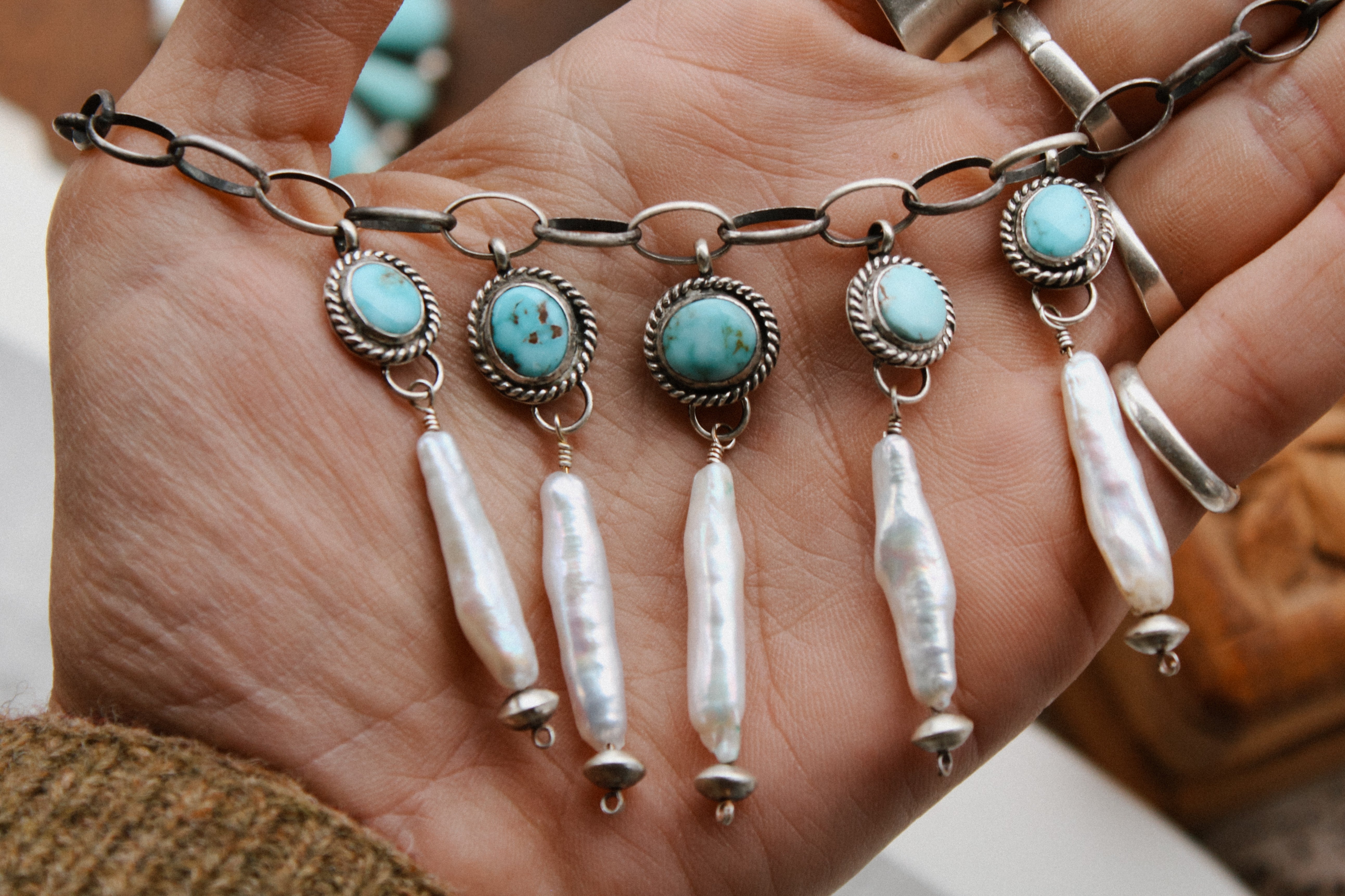 Dry Creek Pearl Drop Necklace (~15”)