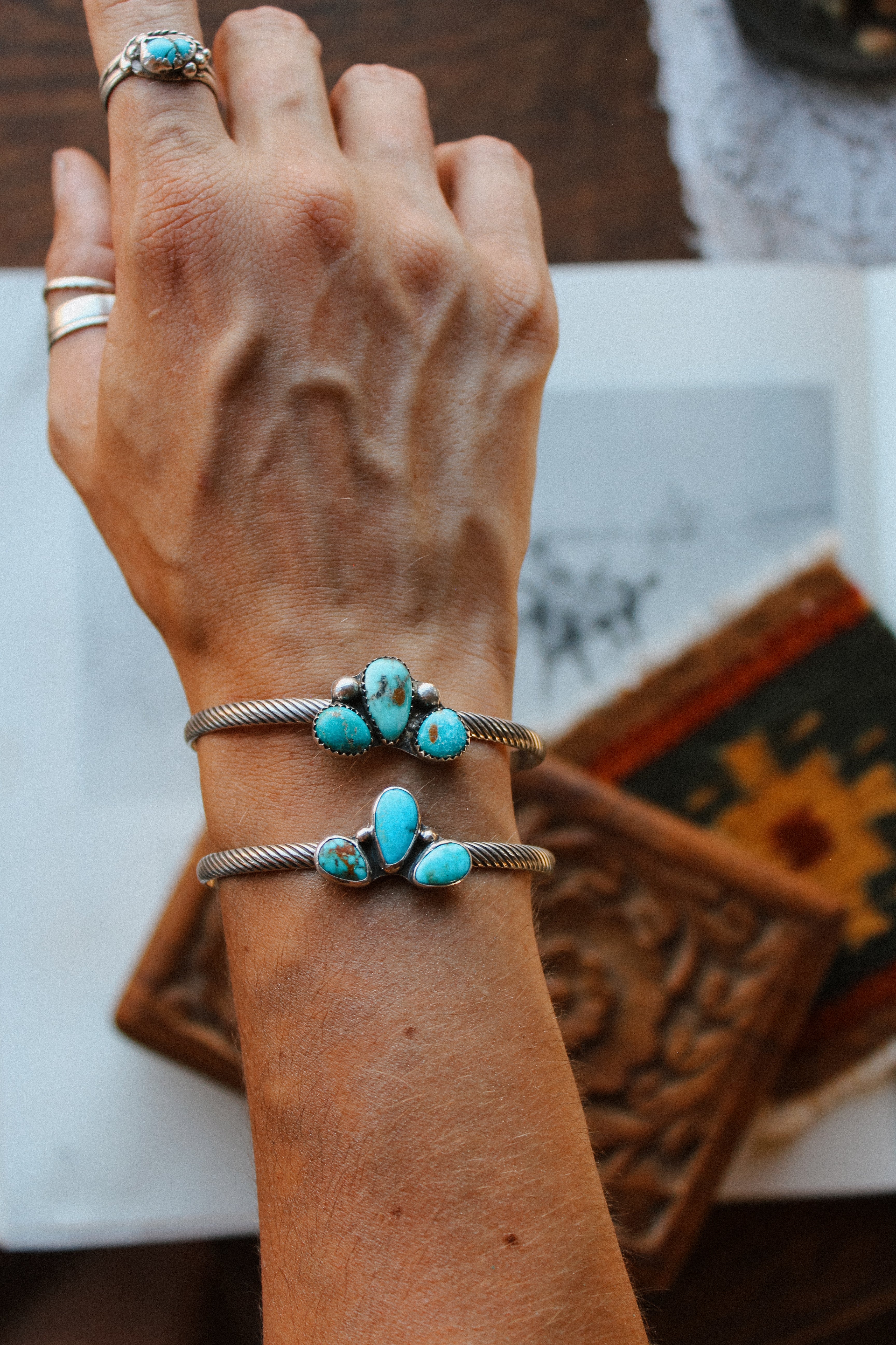 Kingman Half Cluster Cuffs