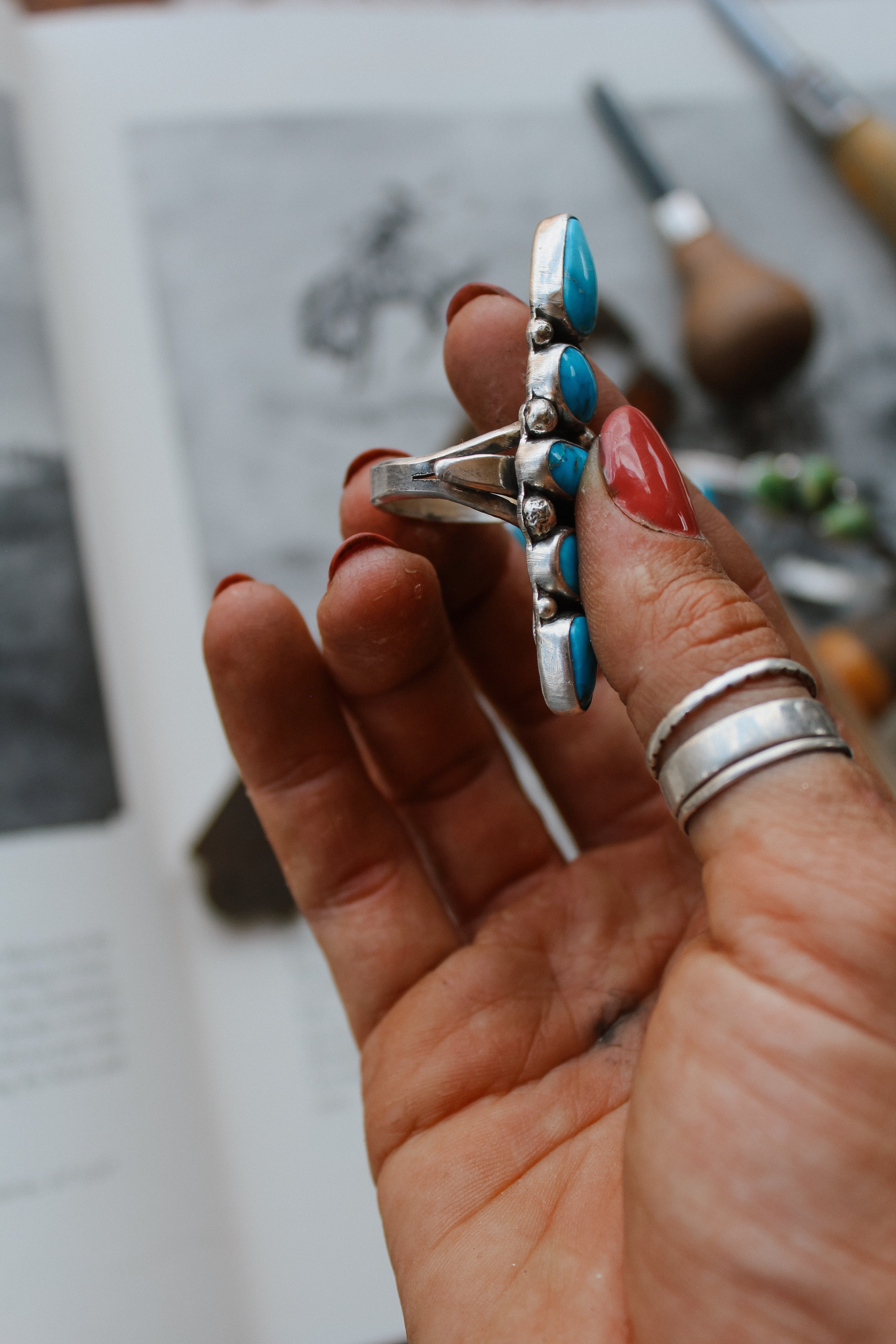 Blue Ridge Cairn Ring (Adjustable)