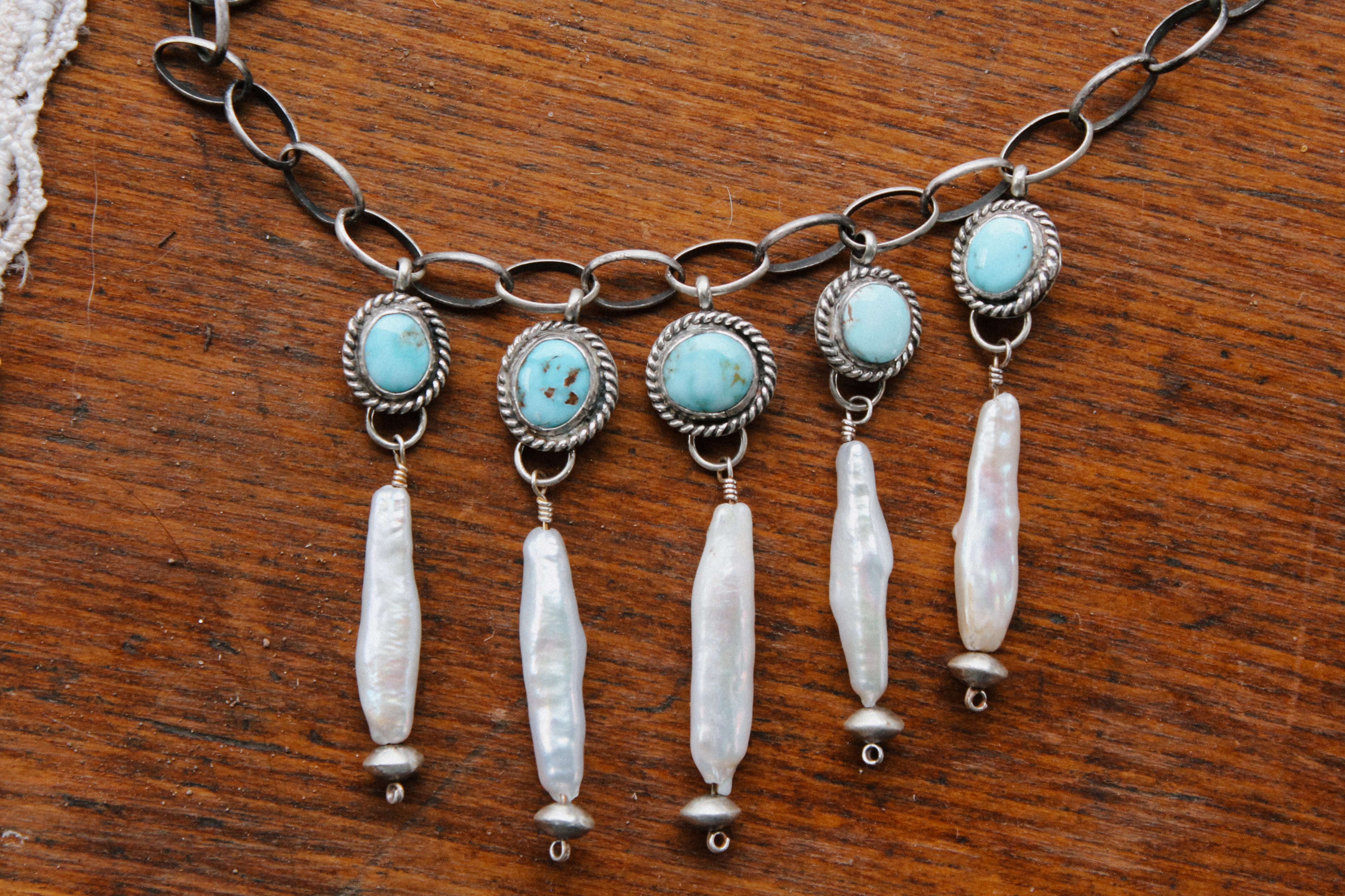 Dry Creek Pearl Drop Necklace (~15”)
