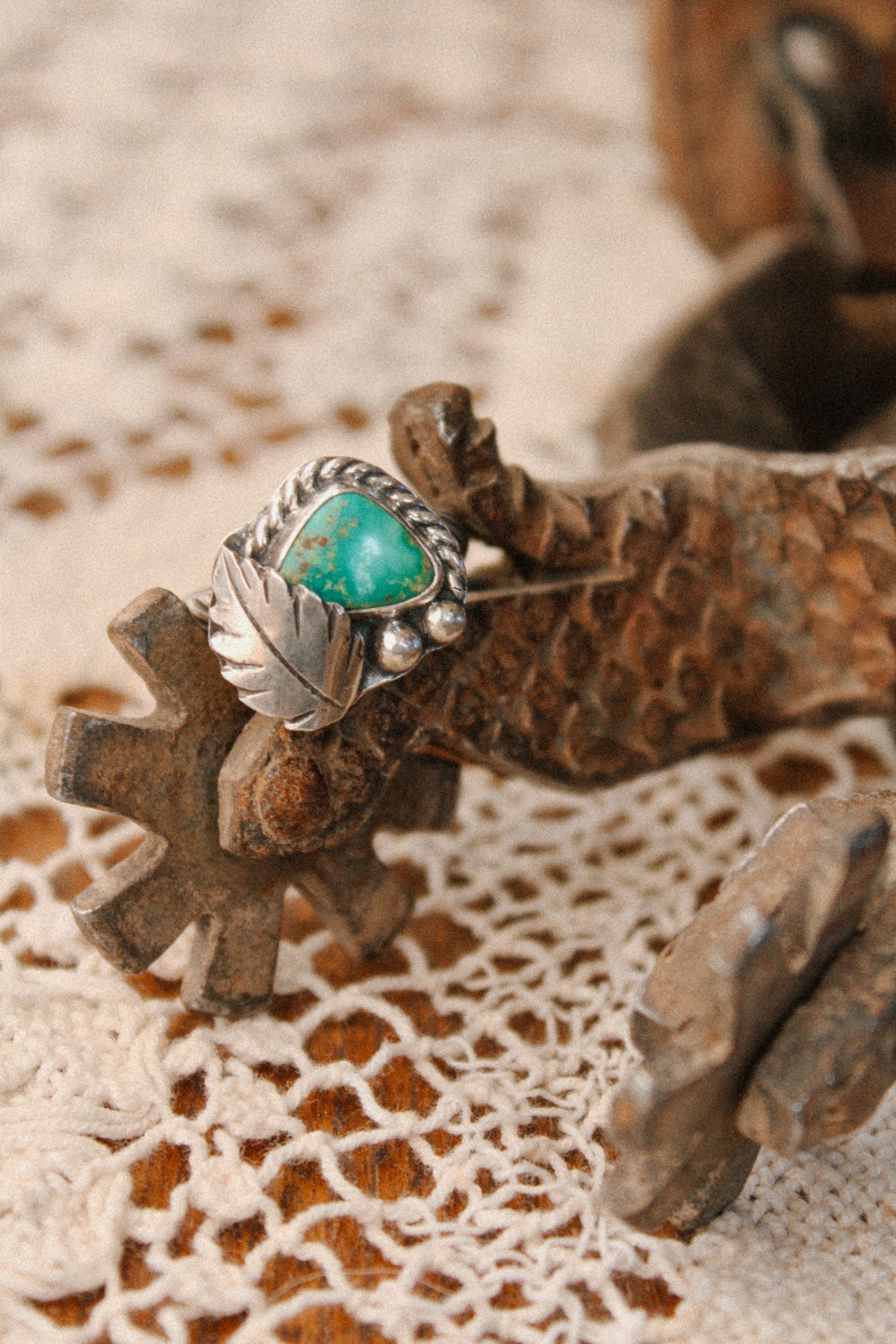 Emerald Valley Feather Ring (Size 8.25)