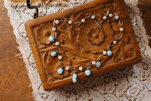 Golden Hills Pearl Charm Necklaces (16”)