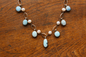 Golden Hills Pearl Charm Necklaces (16”)