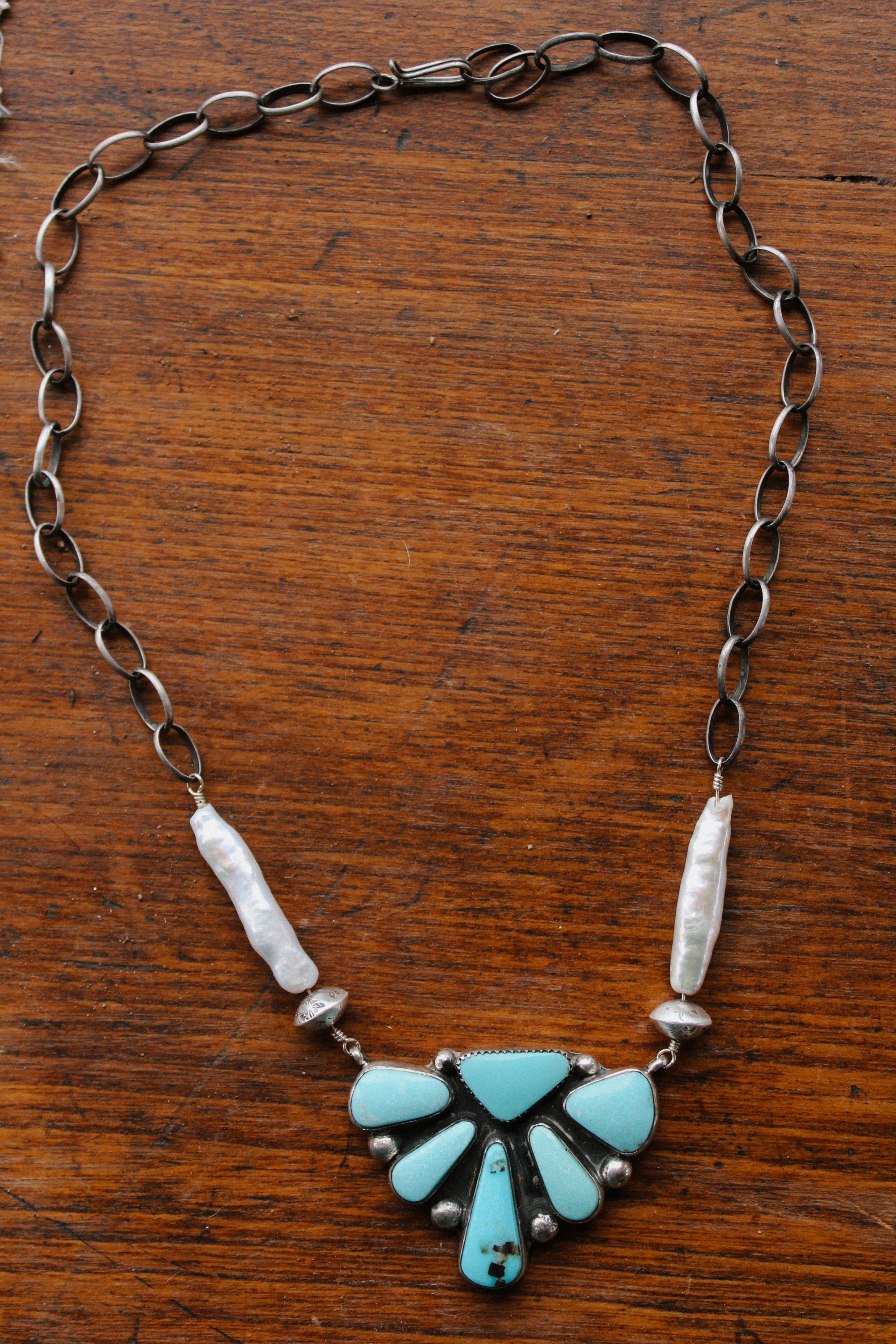 Iceberg Pearl Necklace (~17”)