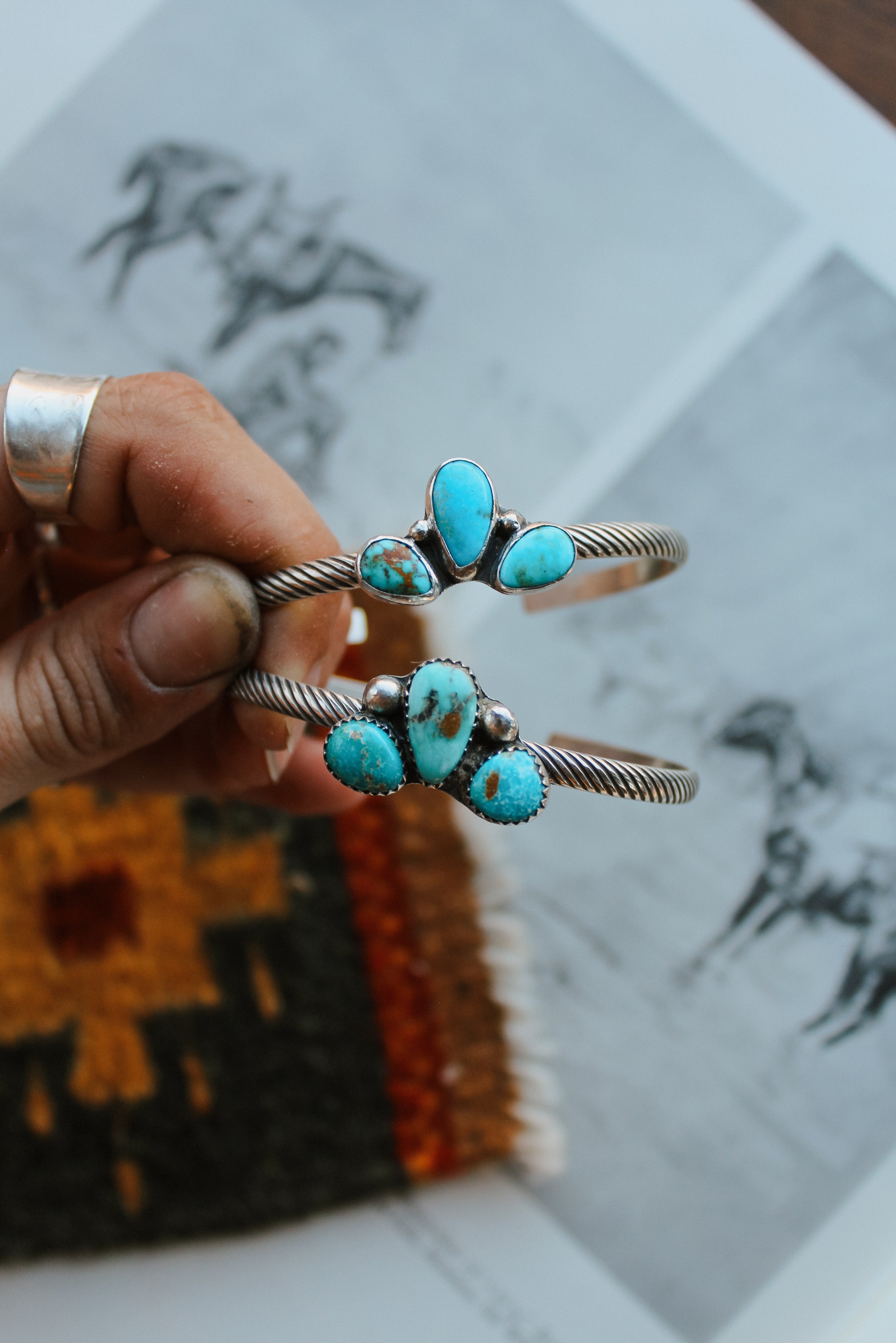 Kingman Half Cluster Cuffs