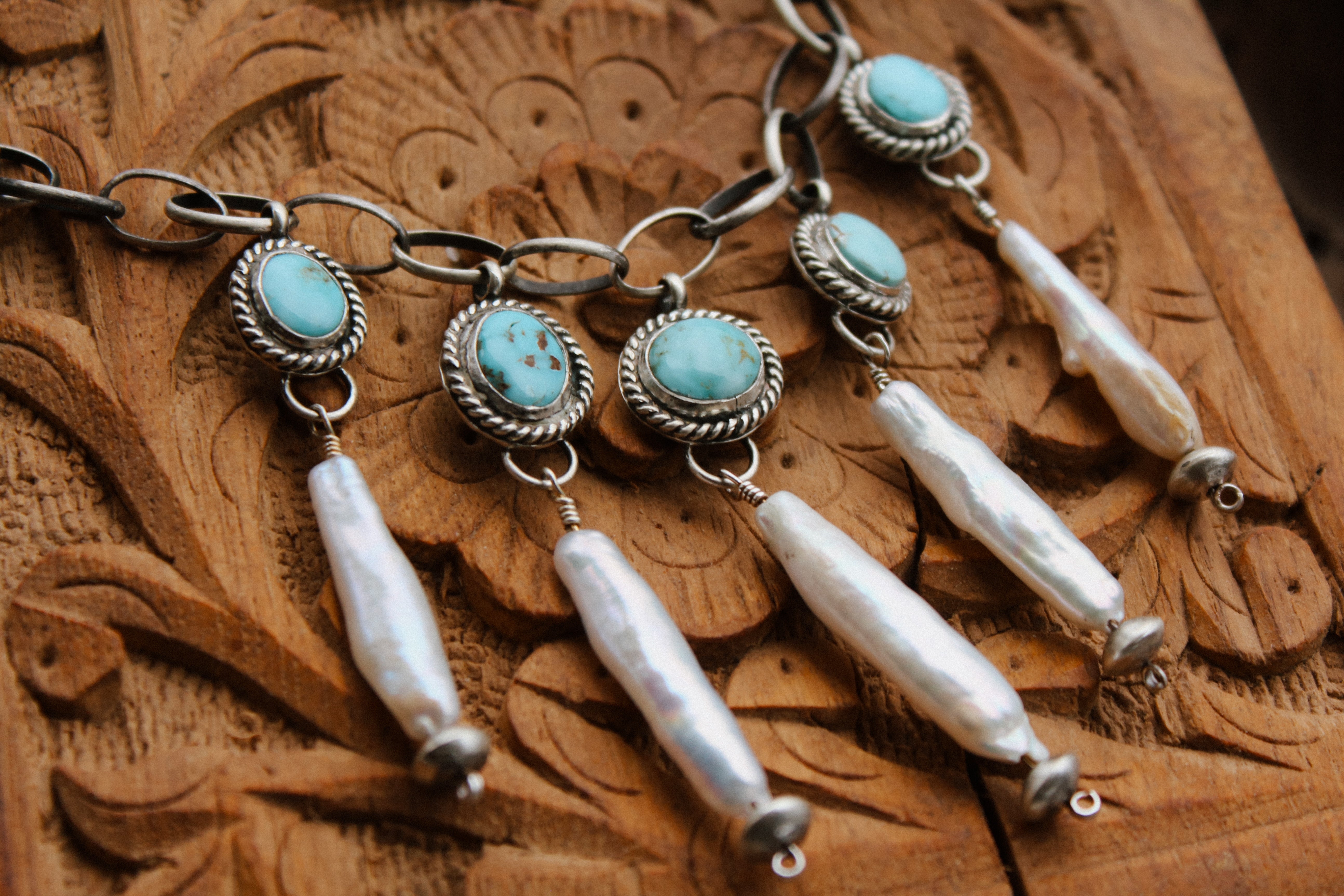 Dry Creek Pearl Drop Necklace (~15”)