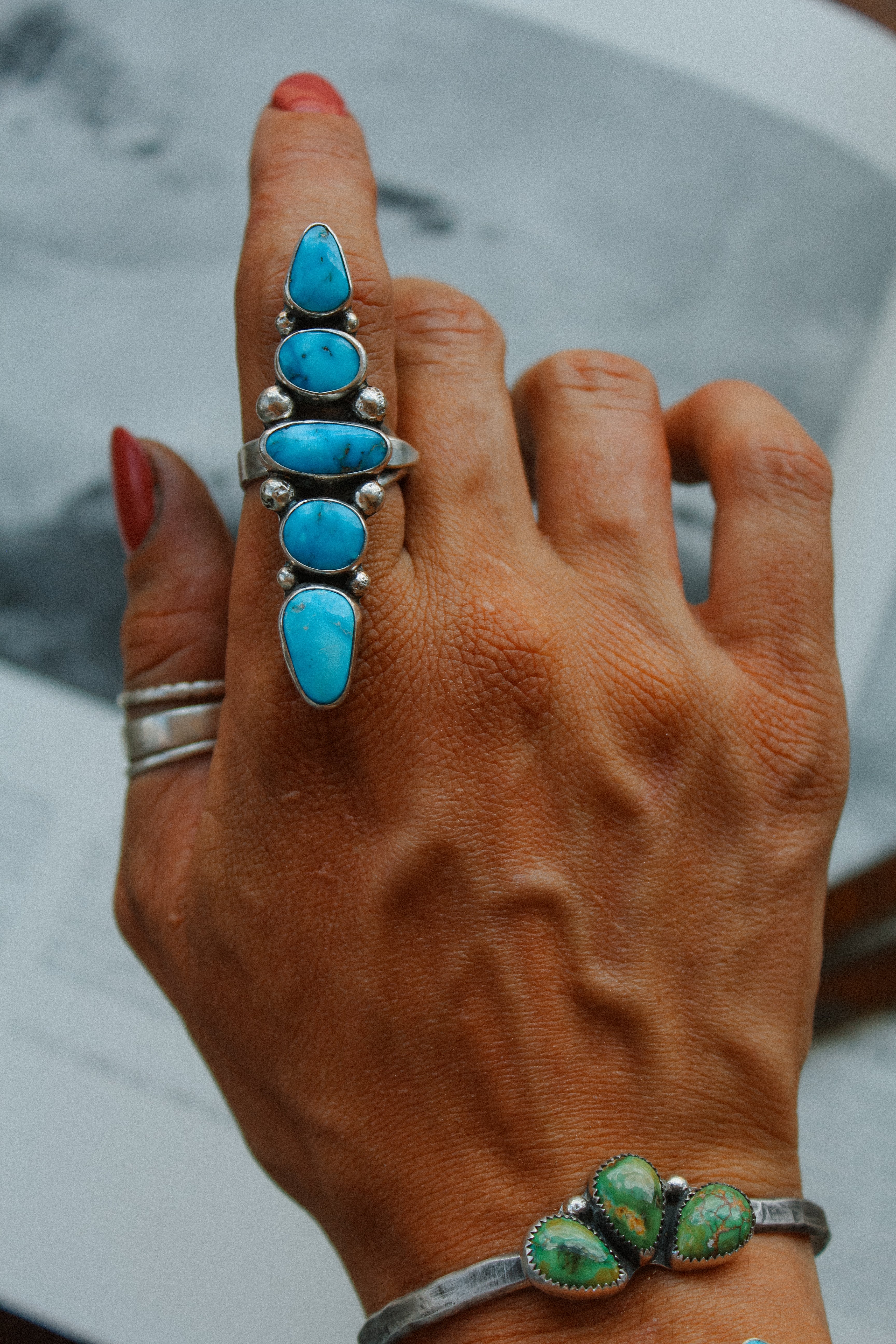 Blue Ridge Cairn Ring (Adjustable)