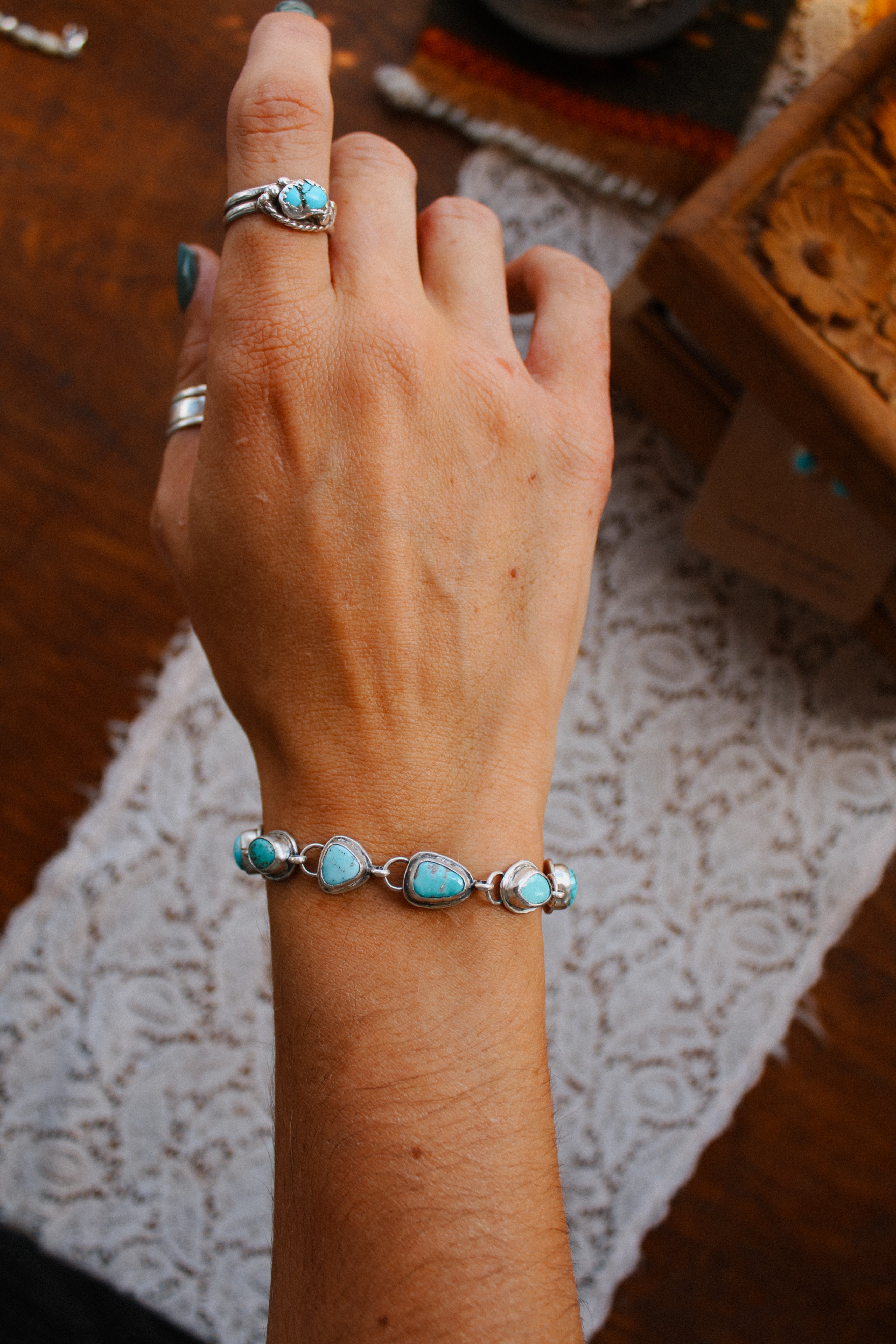 Dry Creek Link Bracelet (adjustable up to 8”)